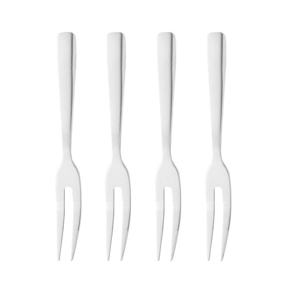4 Garfos para Aperitivo Wolff de Aço Inox