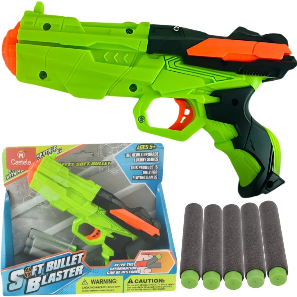 Brinquedo Lançador Dardos Soft Bullet Divertido Castela