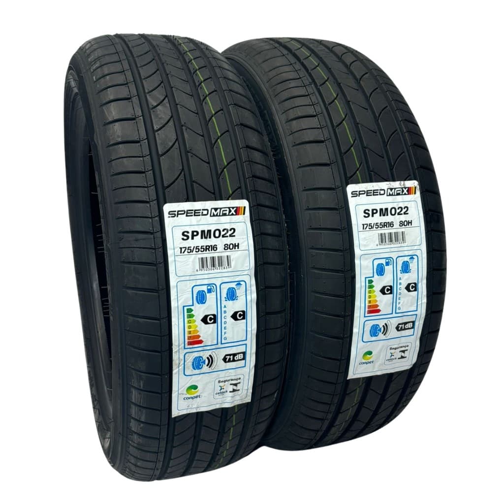 KIT 02 PNEUS 175/55R16 80H SPEEDMAX ENERGRIP SPM022 SPM EV BYD MINI DOLPHIN CARROS ELETRICOS