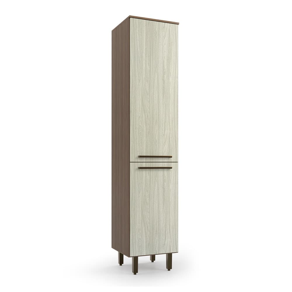 Paneleiro Evolution Plus Simples 2 Portas Tannat/Legno Crema Batrol