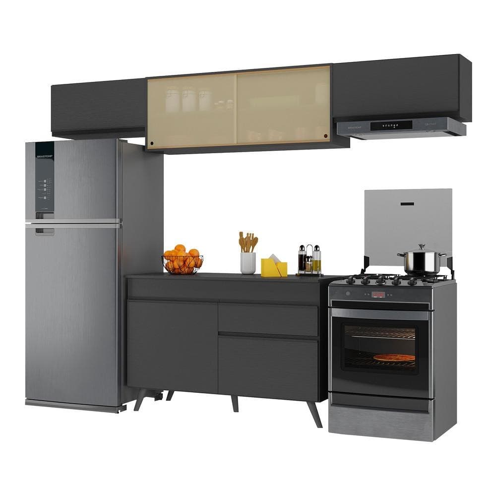 Armário de Cozinha Compacta 260cm Veneza Multimóveis V3698