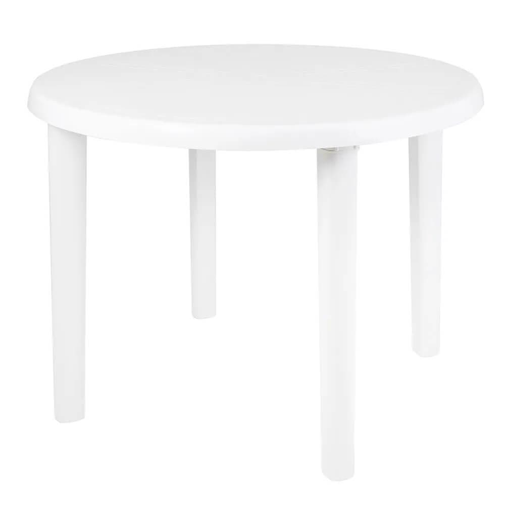 Mesa Plástica Redonda Desmontável 15151451 MOR