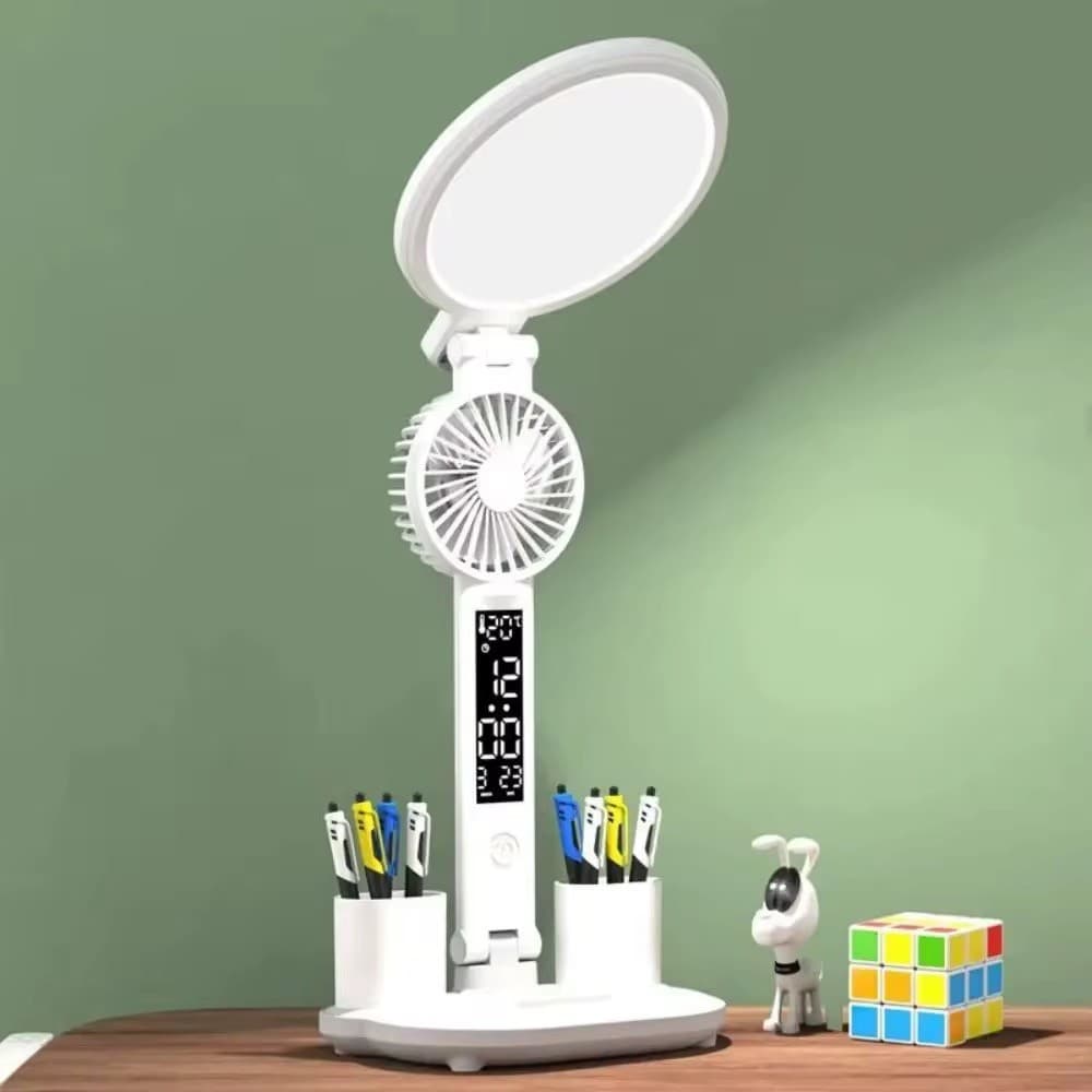Luminária com Ventilador Mesa Touch 7W Luz Fria e Quente 40 LEDs Onistek ON-LM302