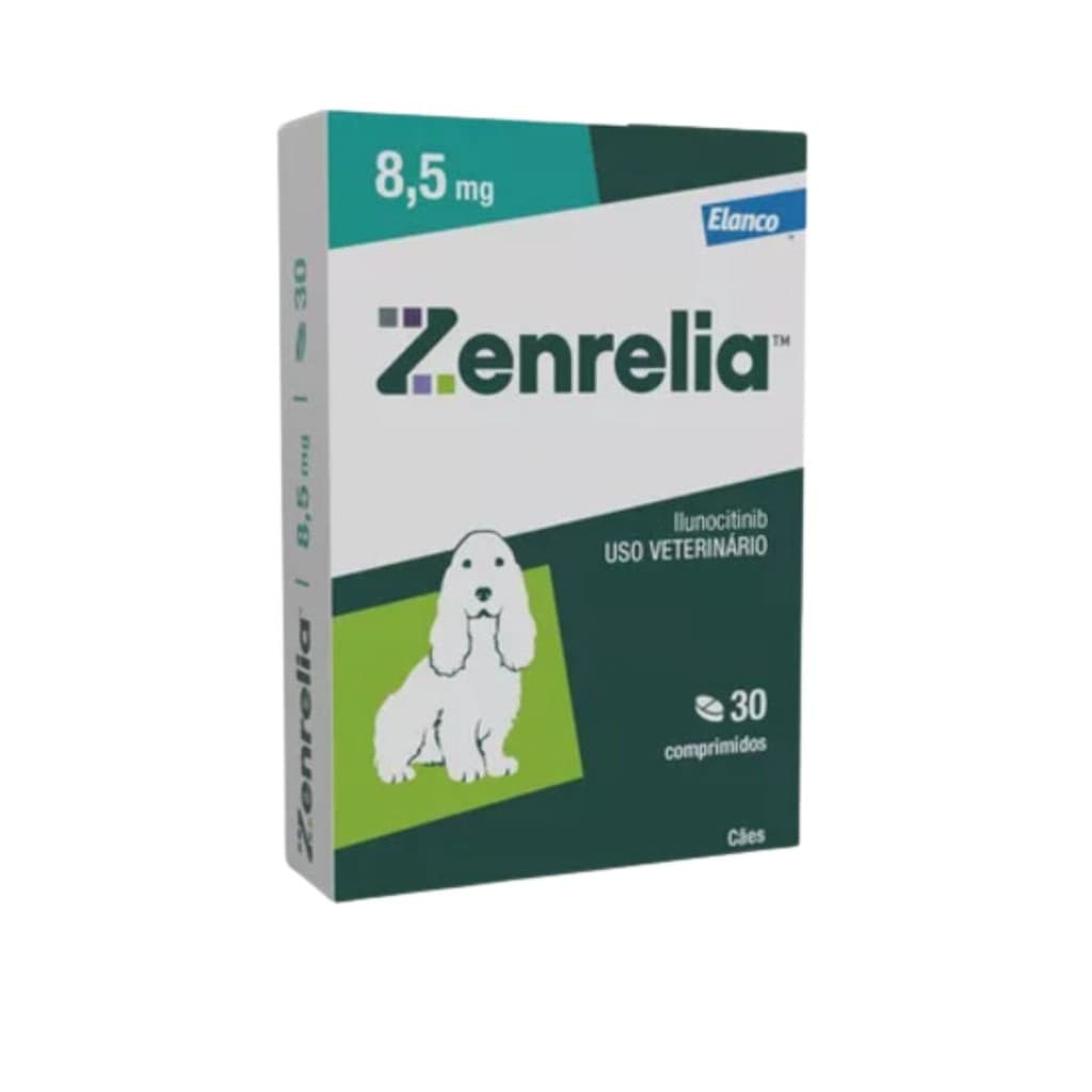 Zenrelia Tab 8,5mg com 30 Comprimidos Dermatite Coceira Cão