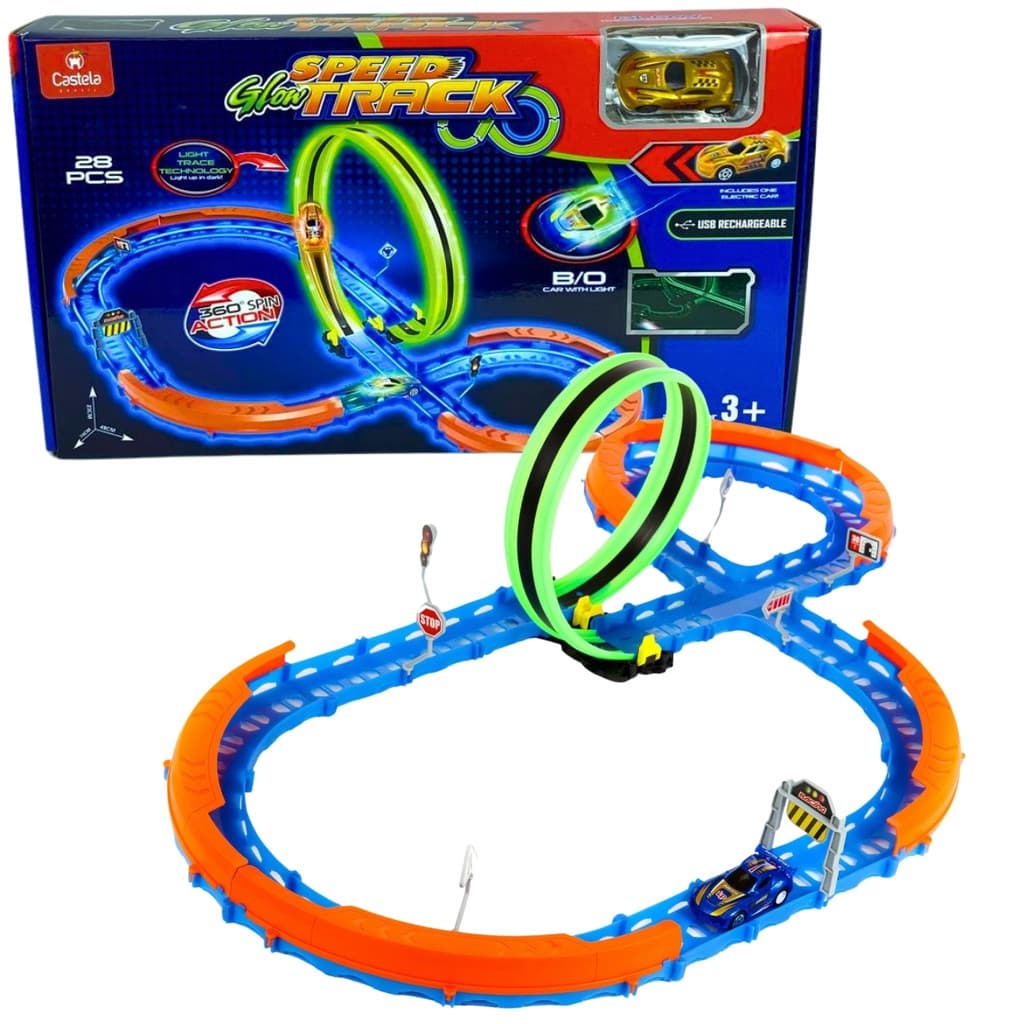 Pista De Carrinho Com Looping que Brilha No Escuro Castela Brasil