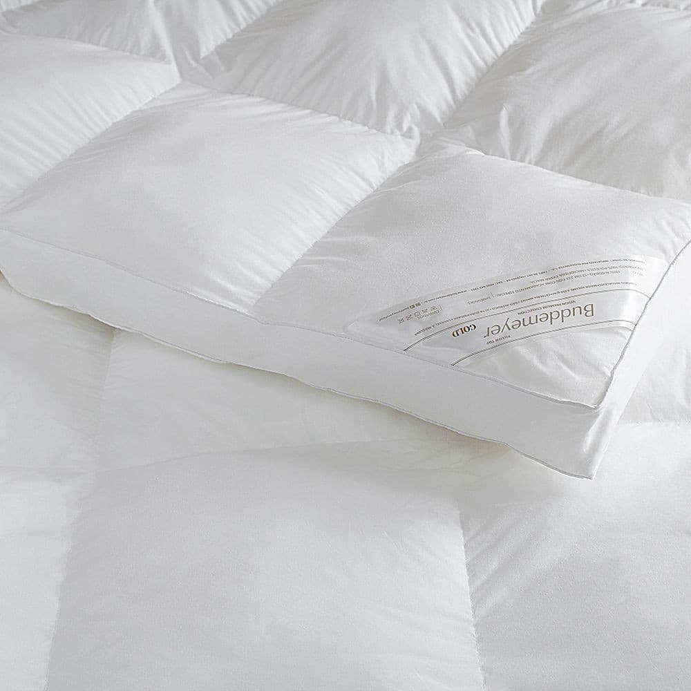 Pillow Top Casal Buddemeyer Vision Fill Gold 100% Algodão Acetinado Branco