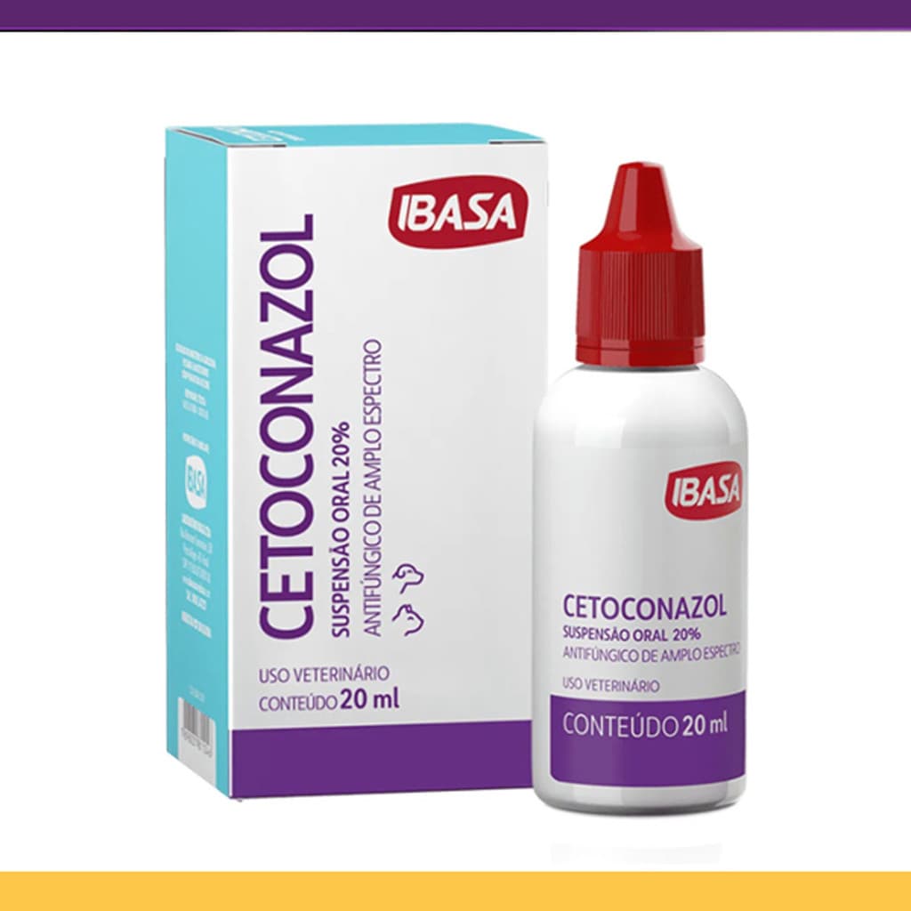 Cetoconazol Suspensão Oral 20% Ibasa - 20mL