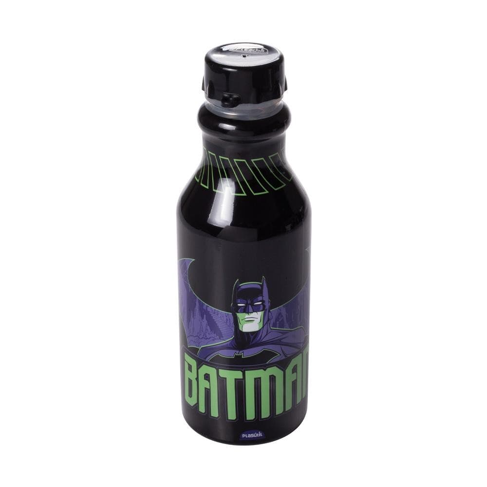 Garrafa Batman 500 ml Lancheira Infantil Passeio Plasútil
