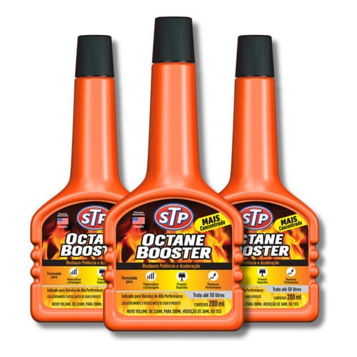 Aditivo para Combustivel OCTANE BOOSTER 200ml STP 3 unidades