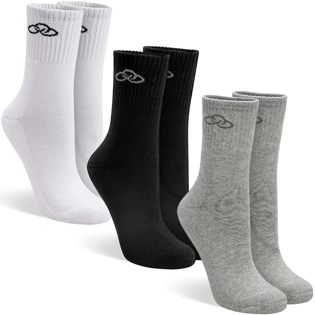 Kit 3 Pares de Meia Masculina Cano Médio Adulto Olympikus