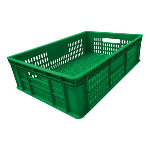 4pc Caixa Plástica Reforçada Organizadora Agrícola Hortifruti 17x40x60 Frutas Verduras Multiuso