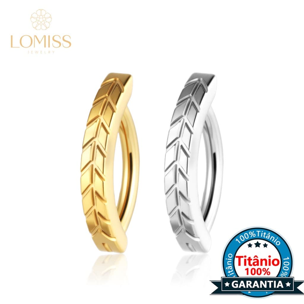 Piercing Argola Para Umbigo Titânio Detalhada