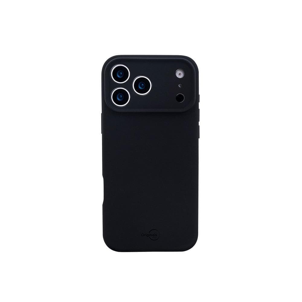 Capa iPhone 17 Pro Max Silicone Com Proteção de Câmera Originais iPlace, Preto