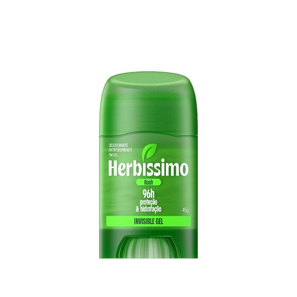 Desodorante Antitranspirante Herbíssimo Invisible Gel Rush 45g