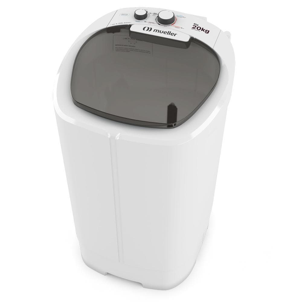 Tanquinho de Lavar Roupa Mueller Big 20 kg com Sistema de Drenagem no Painel