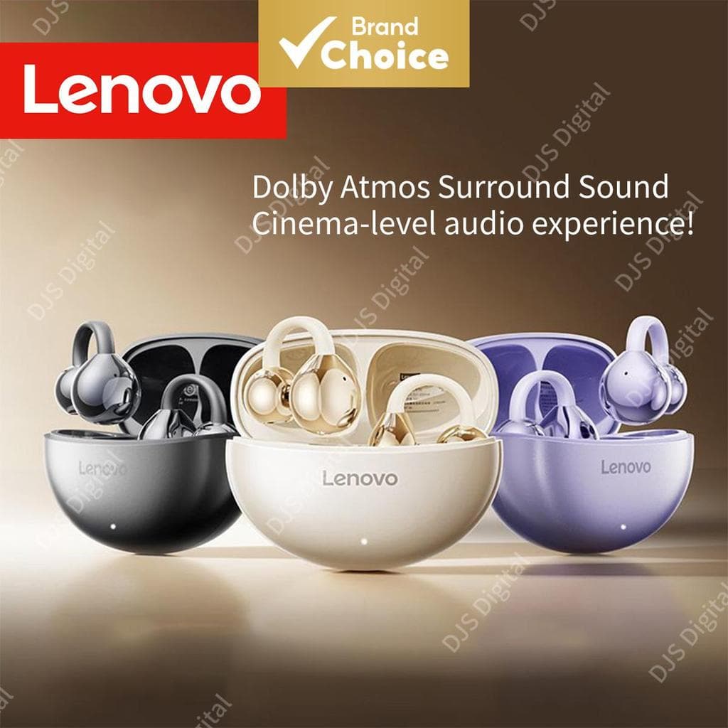 Lenovo TA410 Mini Fones de Ouvido Leves TWS Microfones Duplos Graves HIFI Confortáveis Fones de Ouvido Estéreo Redução