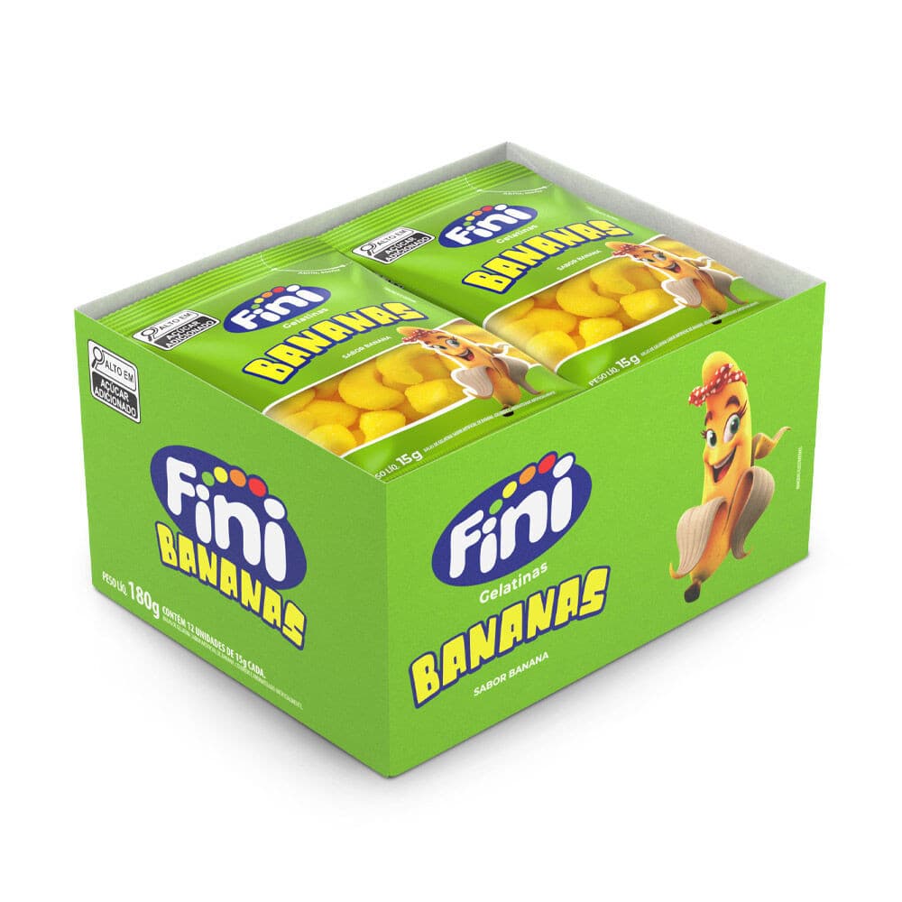 Fini Bananas 12 unidades de 15g