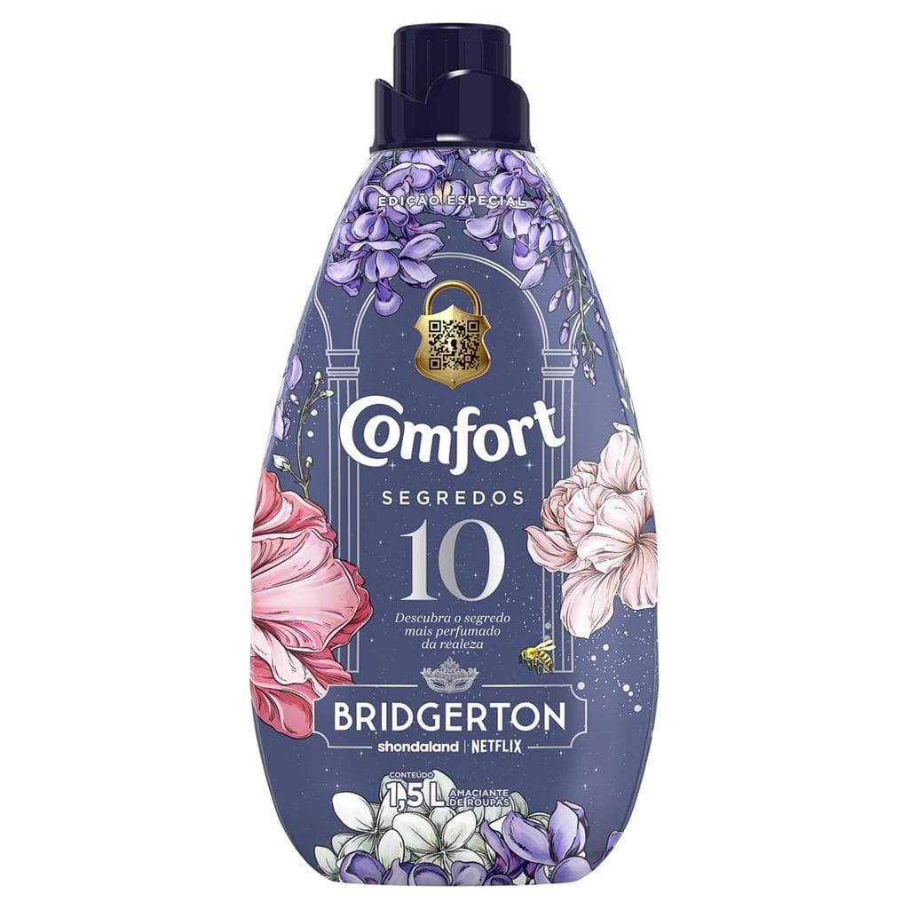 Comfort Amaciante Concentrado Bridgerton 10 Segredos 1,5L Edição Especial