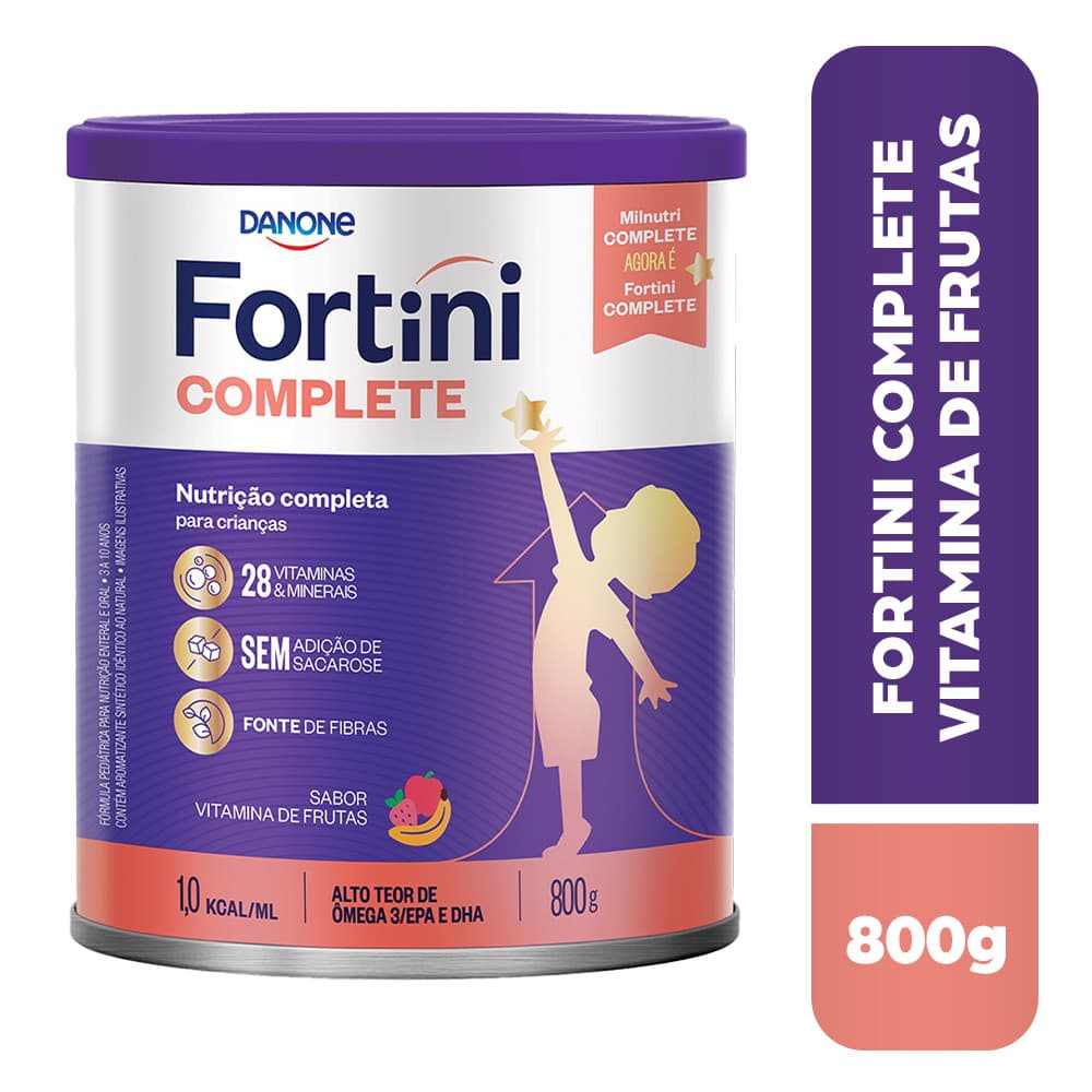 Suplemento Infantil Fortini Complete Vitamina de Frutas 800g