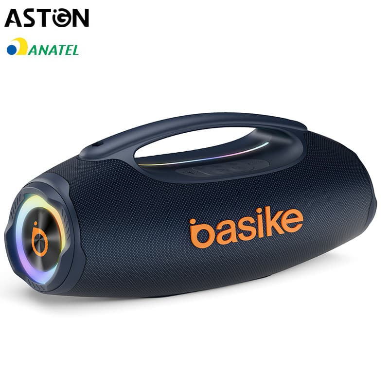 Astgn X Basike Falante Stereo Bluetooth 80W IPX6 TWS RGB fornecimento de energia adequado