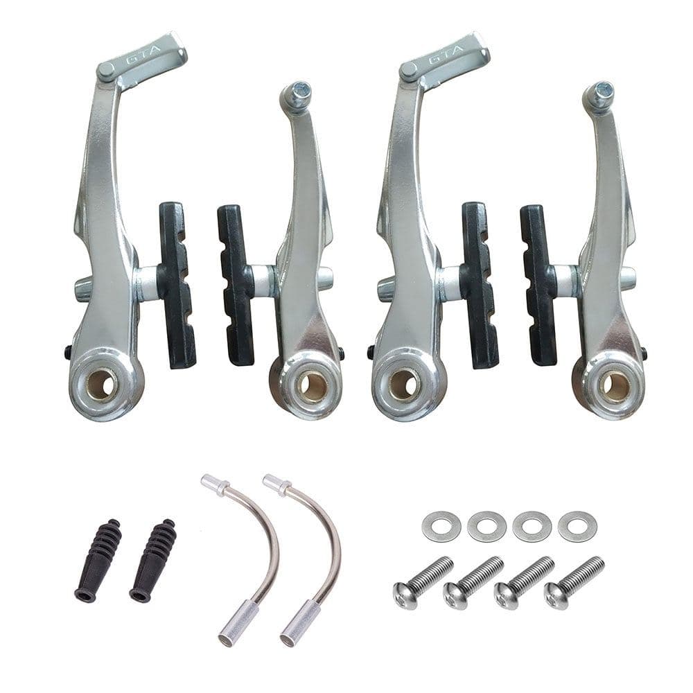 Freio V-brake GTA Alumínio Polido Sapata Orbital 60mm