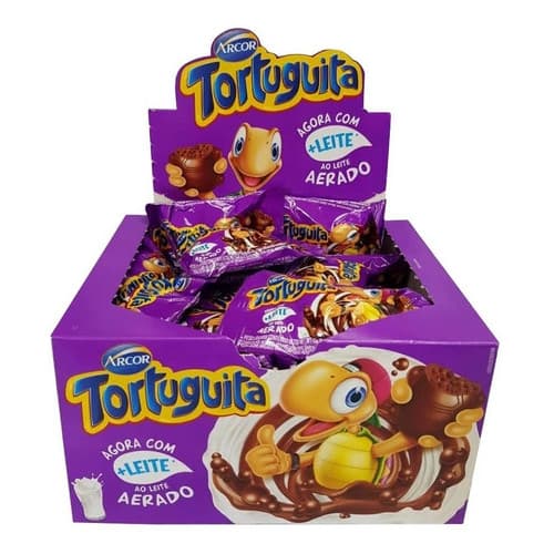 Chocolate Tortuguita Aerado Arcor Com 24 Unidades De 11,5g