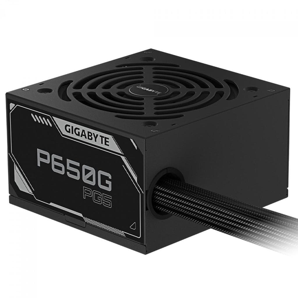 Fonte Gigabyte GP-P650G PG5, 650W, 80 Plus Gold, PFC Ativo, PCIe 5.1, ATX 3.1, Preta