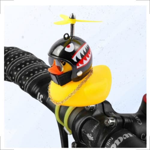 Pato Buzina com Hélice e LED para Guidão ou Capacete MODELO SORTIDO