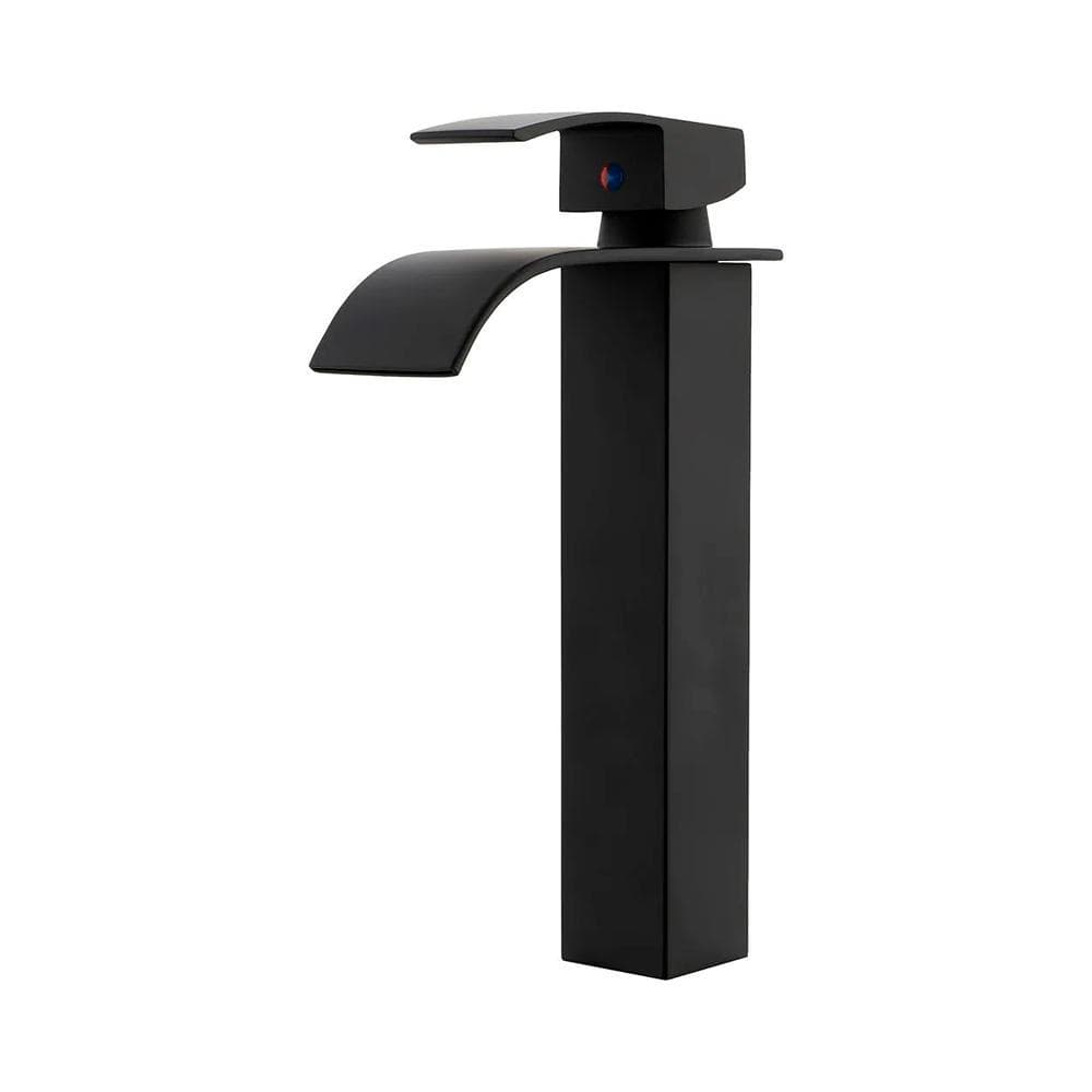 Torneira Para Banheiro Cascata Misturador Monocomando Alta Paraná Pingoo - Preto