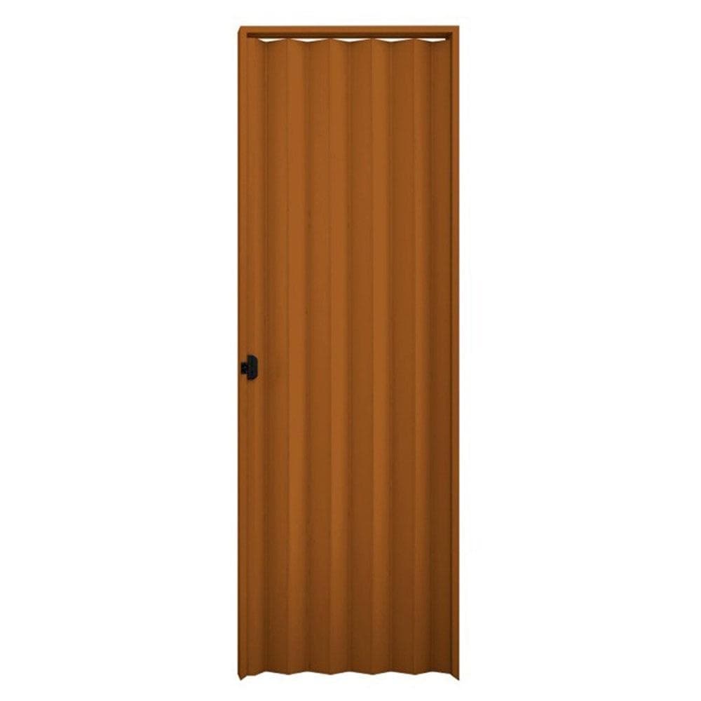 Porta Sanfonada Interna Plasbil PVC Mogno, 210 x 80 cm