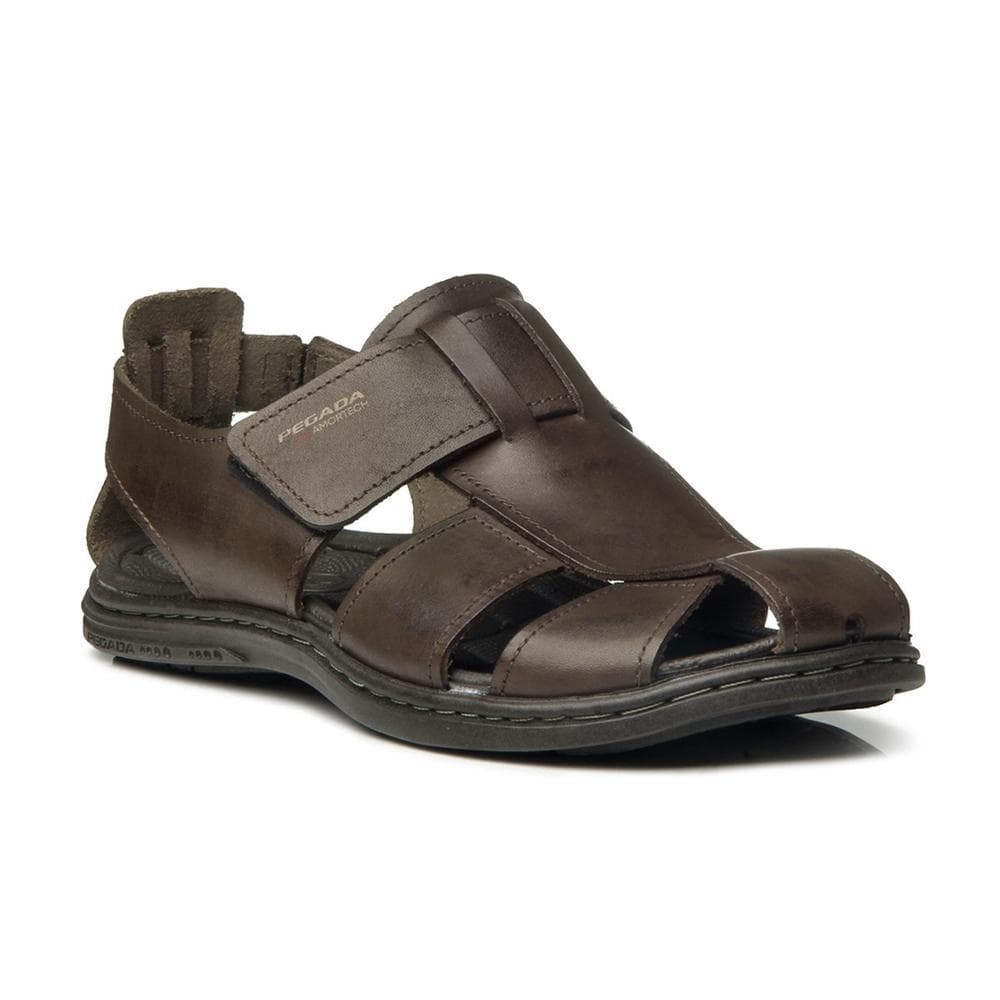 Sandália Pegada Masculina Couro 131287
