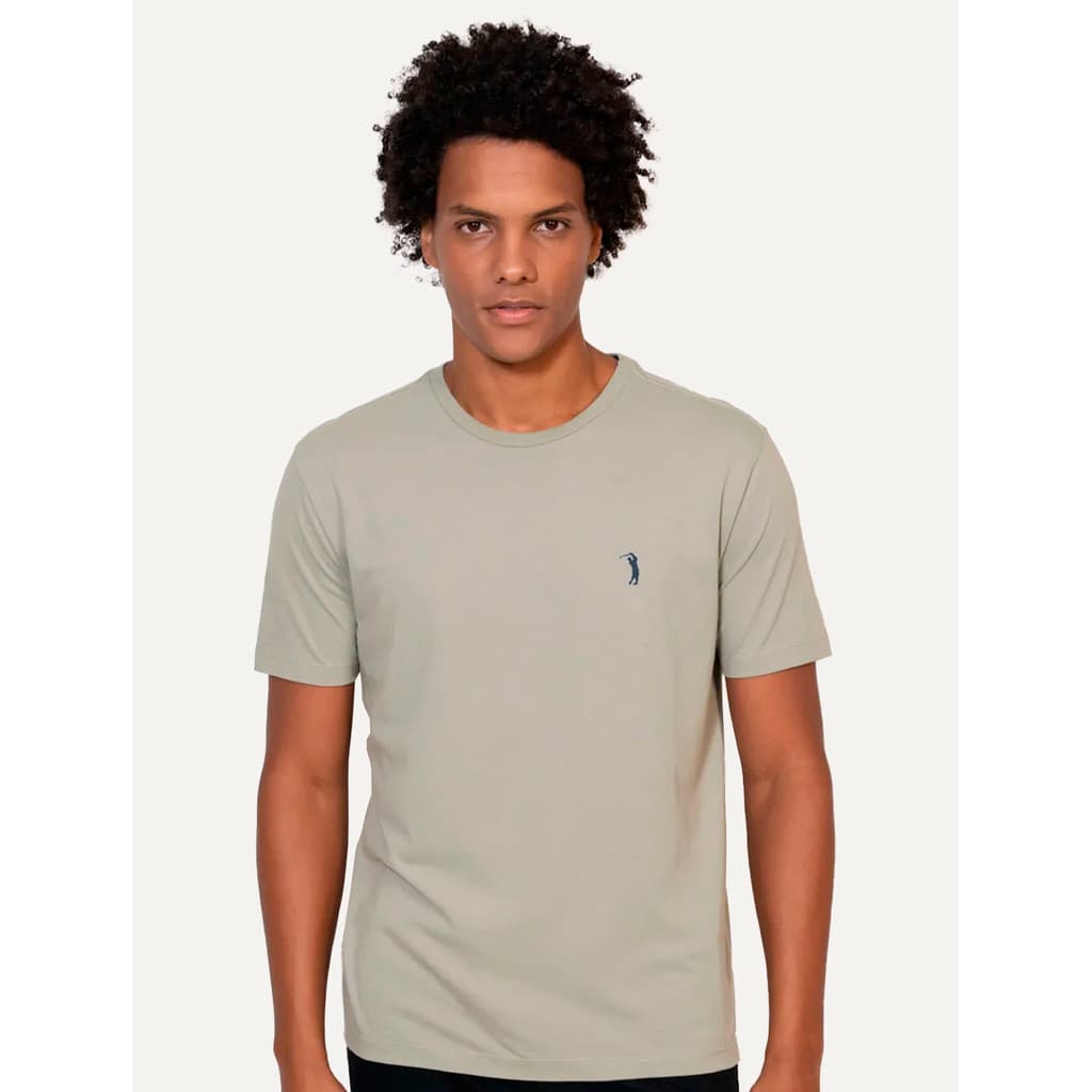 Camiseta Aleatory Masculina Navy Icon Verde Oliva 650011 1982 Original