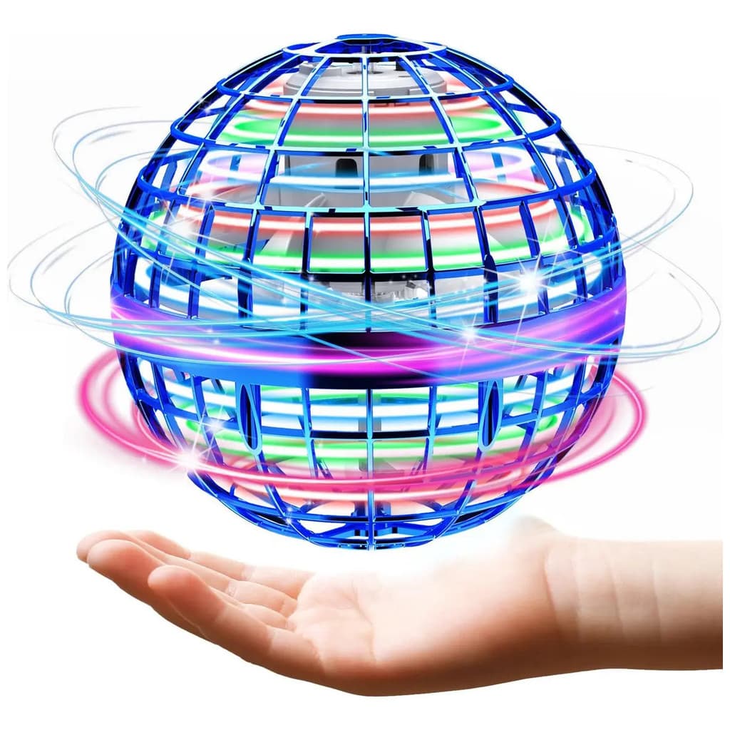 Brinquedo Bola Voadora Inteligente Com Sensor Led Spinner Flying Ball Drone Boomerang Rgb Kizumba