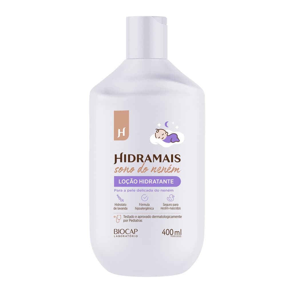Loção Sono do Neném Hidramais 400ml Hipoalergênica