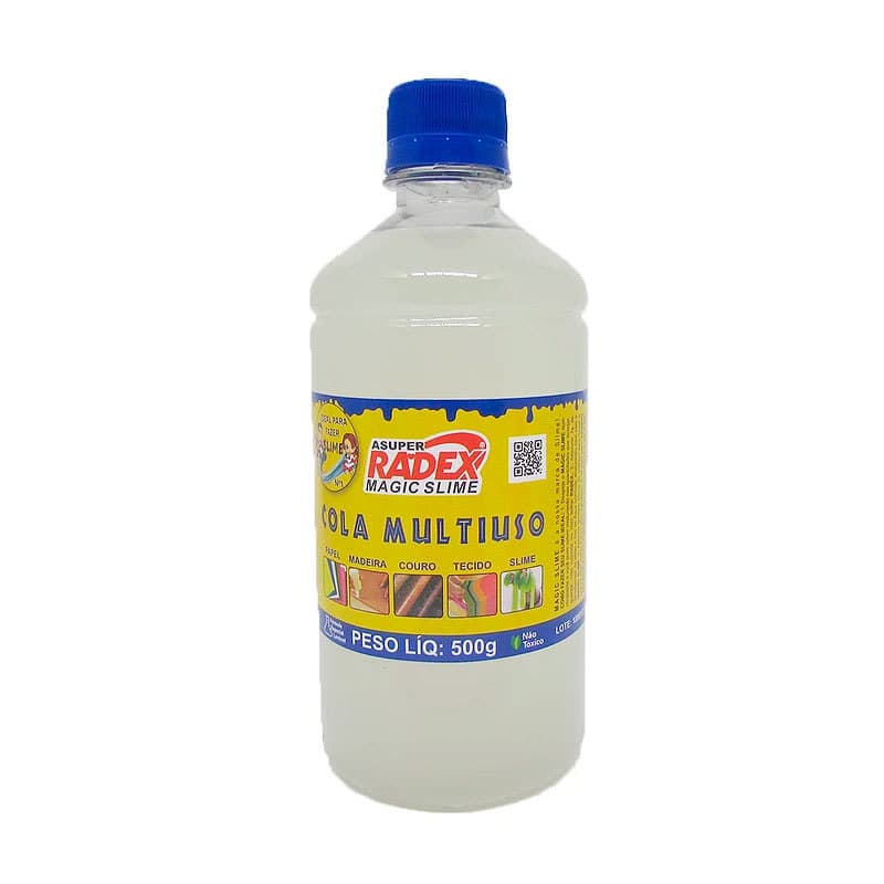 Cola líquida transparente Magic Slime 500 gramas Radex