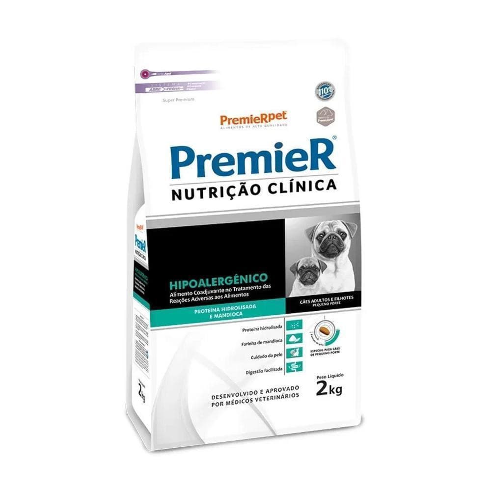 Ração Premier Hipoalergênico Cães Proteína Pequeno Porte 2Kg