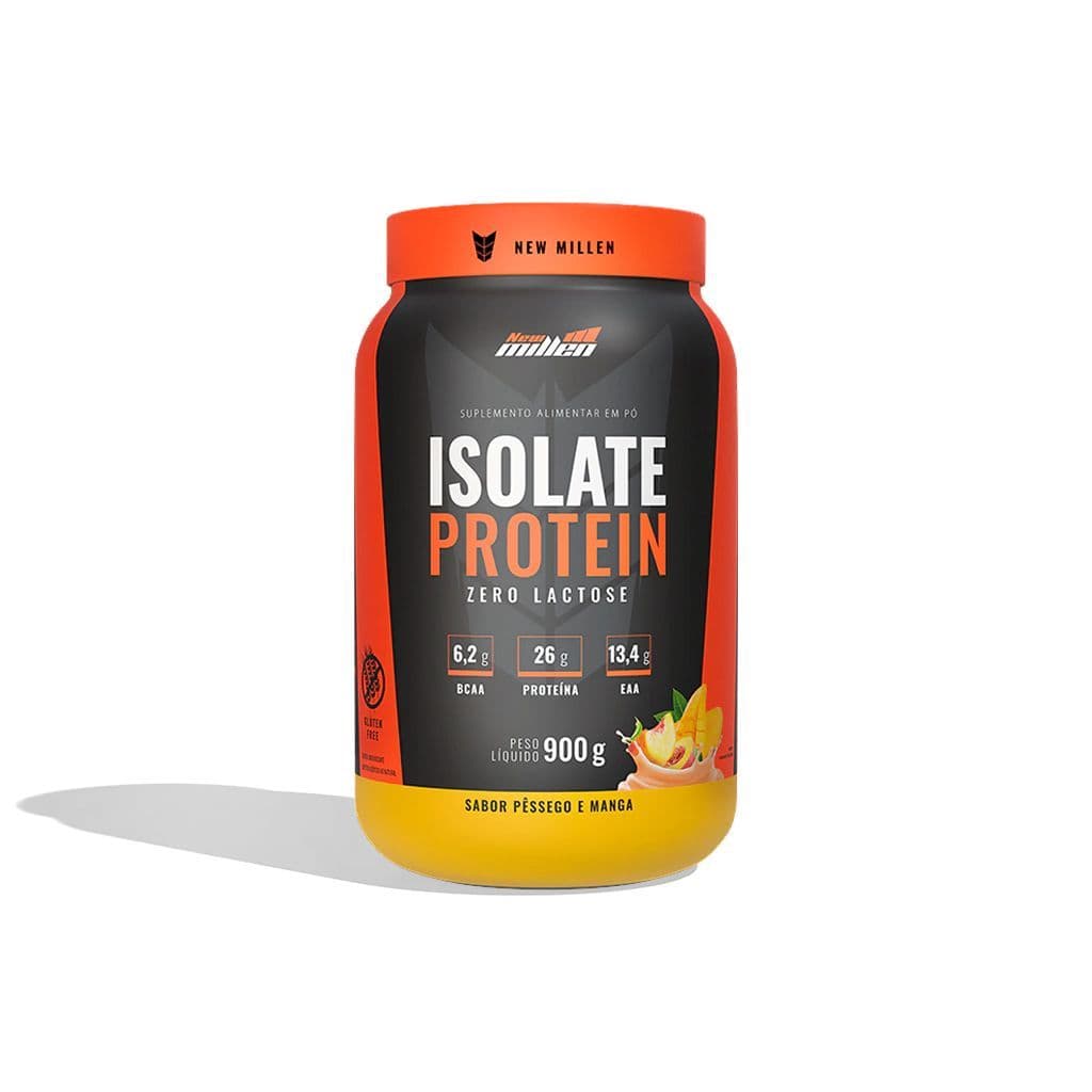 Isolate Protein 900g Pote Pêssego E Manga New Millen