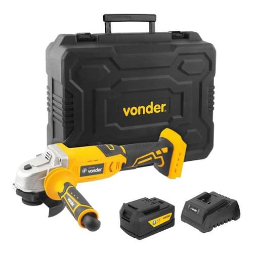 Kit Vonder - 01Esmerilhadeira 41/2 18V IEV1808 +  01 Carregador ICBV1805 Bivolt + 01 Bateria 4ah IBV1804 18V