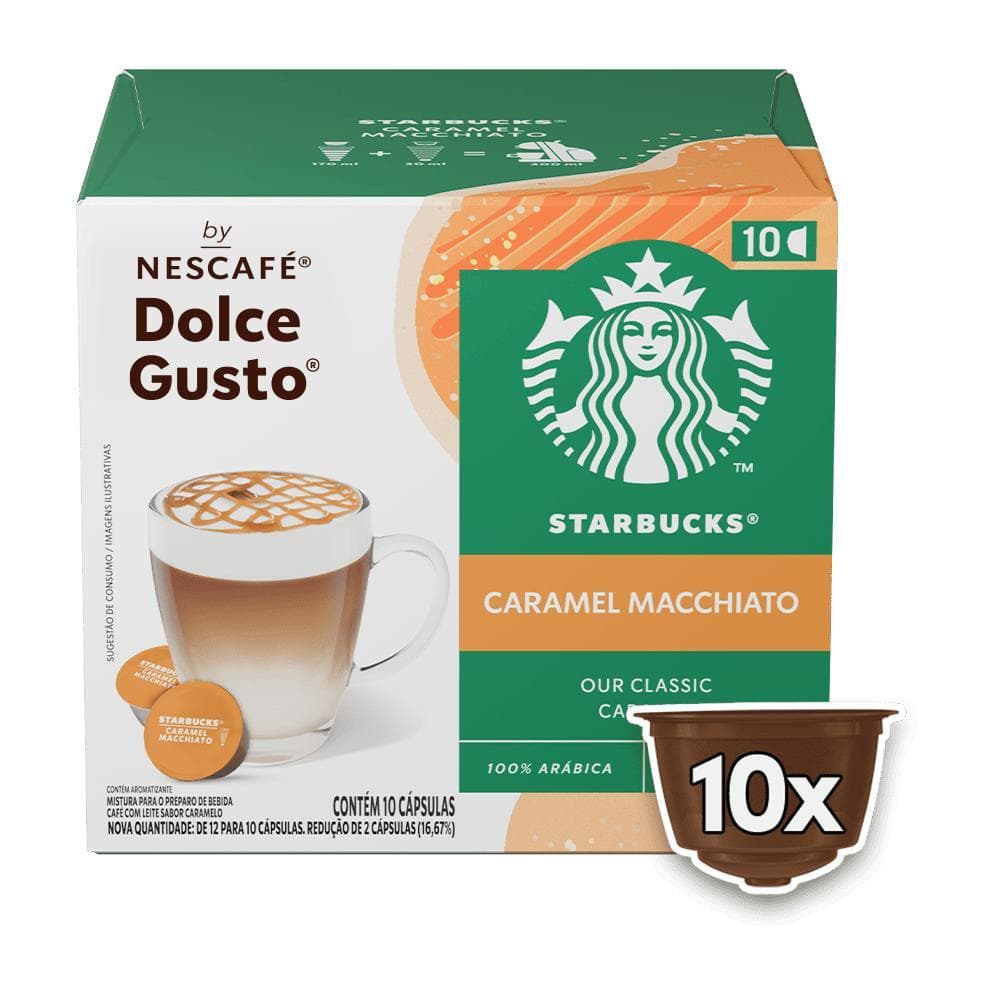 Starbucks Caramel Macchiato by NESCAFÉ Dolce Gusto - 10 Cápsulas