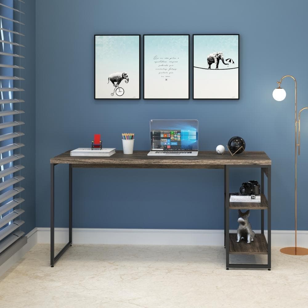 Mesa c/Estante Baixa 150X64X75cm C/02 Prateleiras
