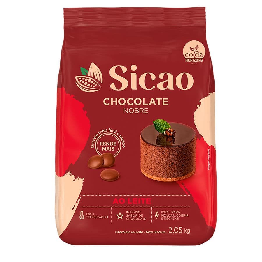 Chocolate Nobre ao Leite Gotas 2,05Kg Sicao Callebeaut