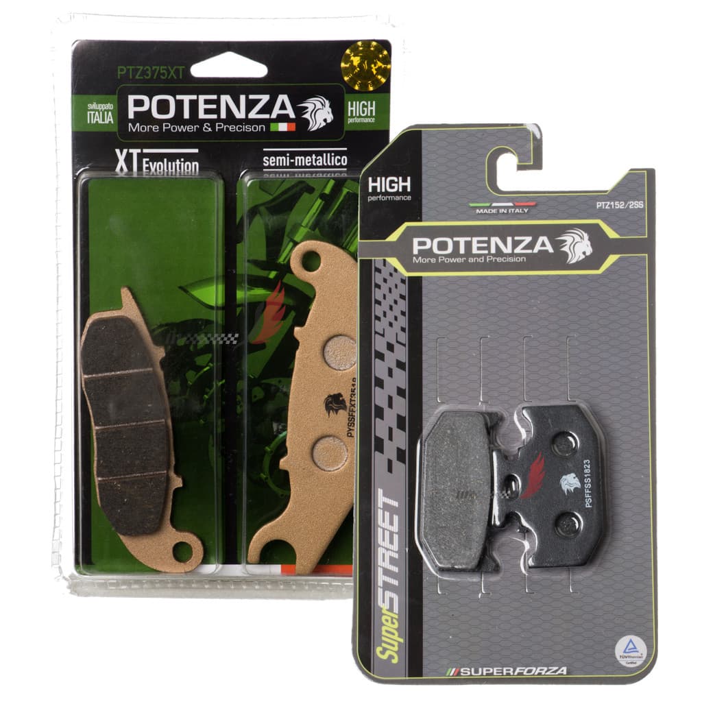 Pastilha Potenza Diant+tras Yamaha Fazer 250 Abs de 2016 até 2022 375+152