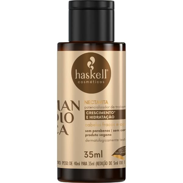 Nectavita Mandioca 35ml Haskell |Força, brilho e hidratação profunda para cabelos fracos e opacos!