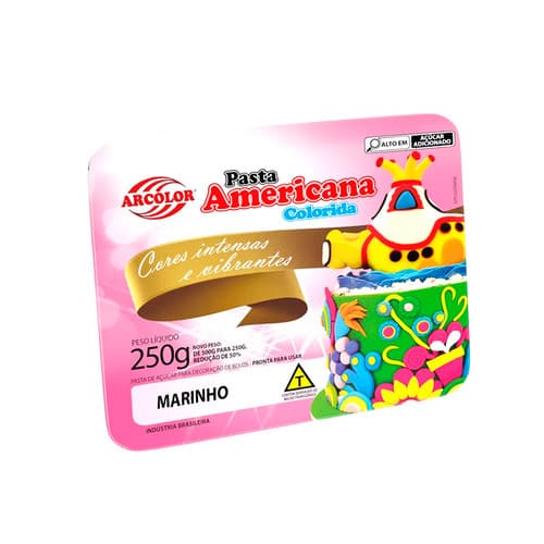 Pasta Americana Colorida Marinho 250g ARCOLOR