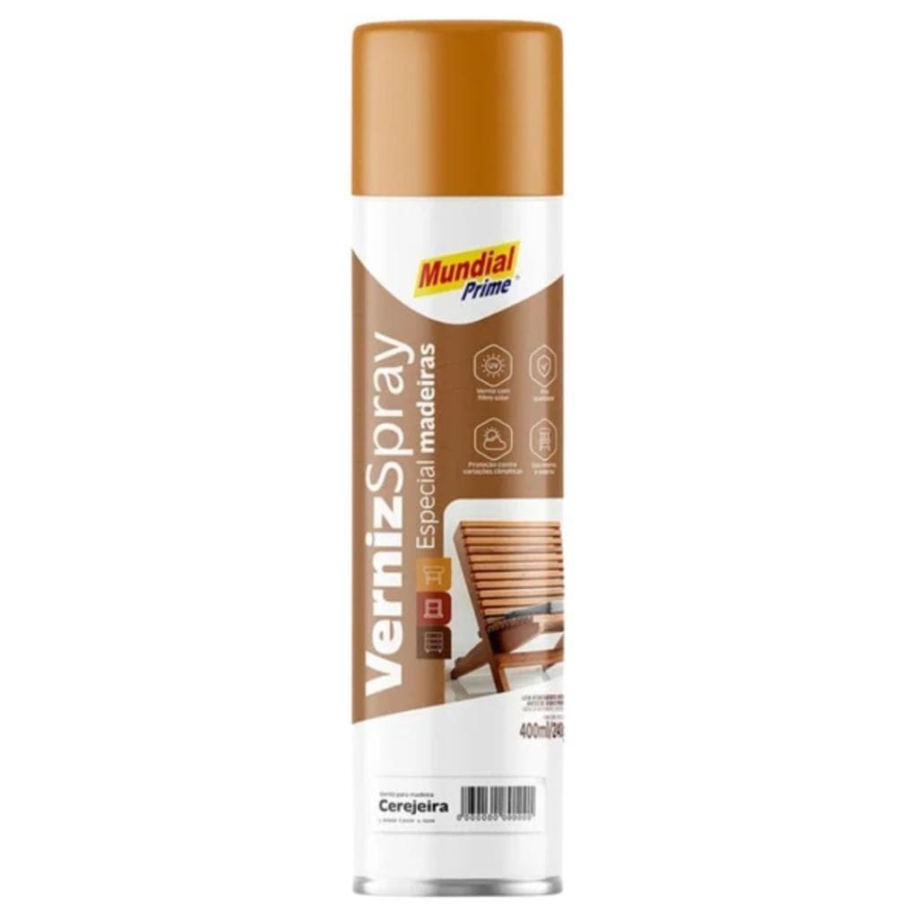 Verniz De Madeira Spray Cerejeira 400ml Proteção UV