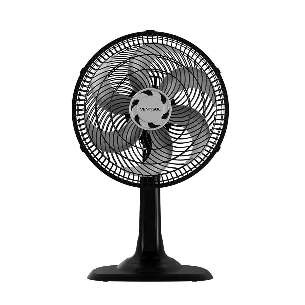 Ventilador 30cm 220v Turbo Premium 6 Pás Preto - Ventisol