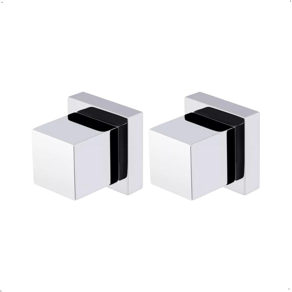 Kit de 2 Acabamentos para Registro Quadrado 1/2 Ou 3/4 Padrão Deca
