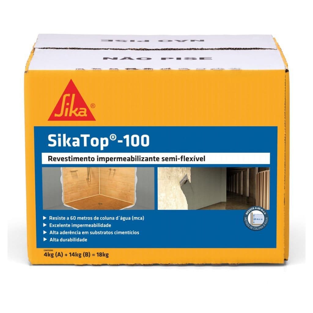 Impermeabilizante Sika Top 100 Caixa 18kg