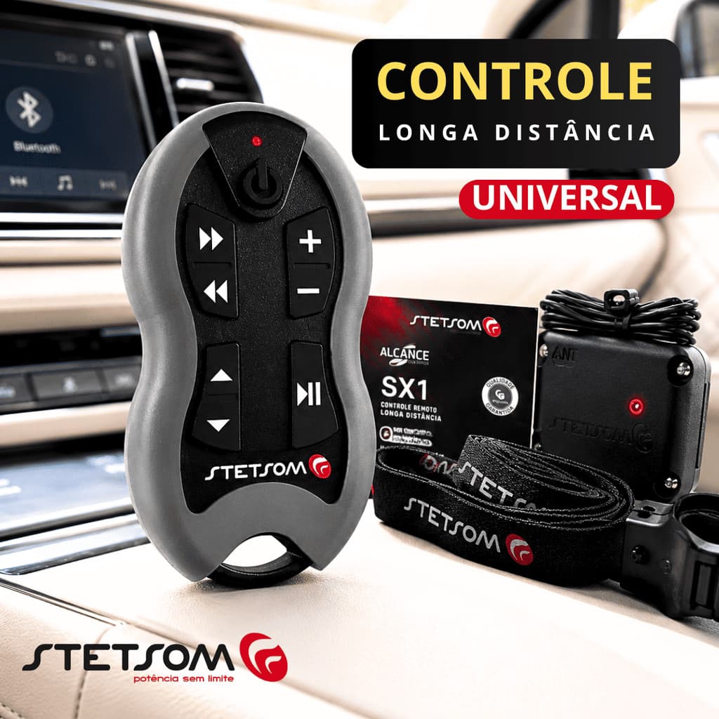 Cor De Grafite Com Controle Remoto De Longa Distância Stetsom