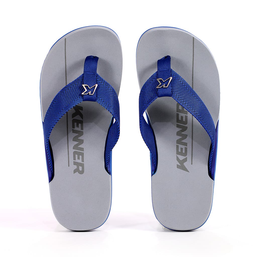 Chinelo Kenner NK6 Azul e Cinza - Masculino